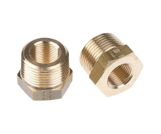 63-7484-82 Legris Brass 3/4 in BSPT Male x 3/8 in BSPP Female Straight Reducer Threaded Fitting 0163 27 17