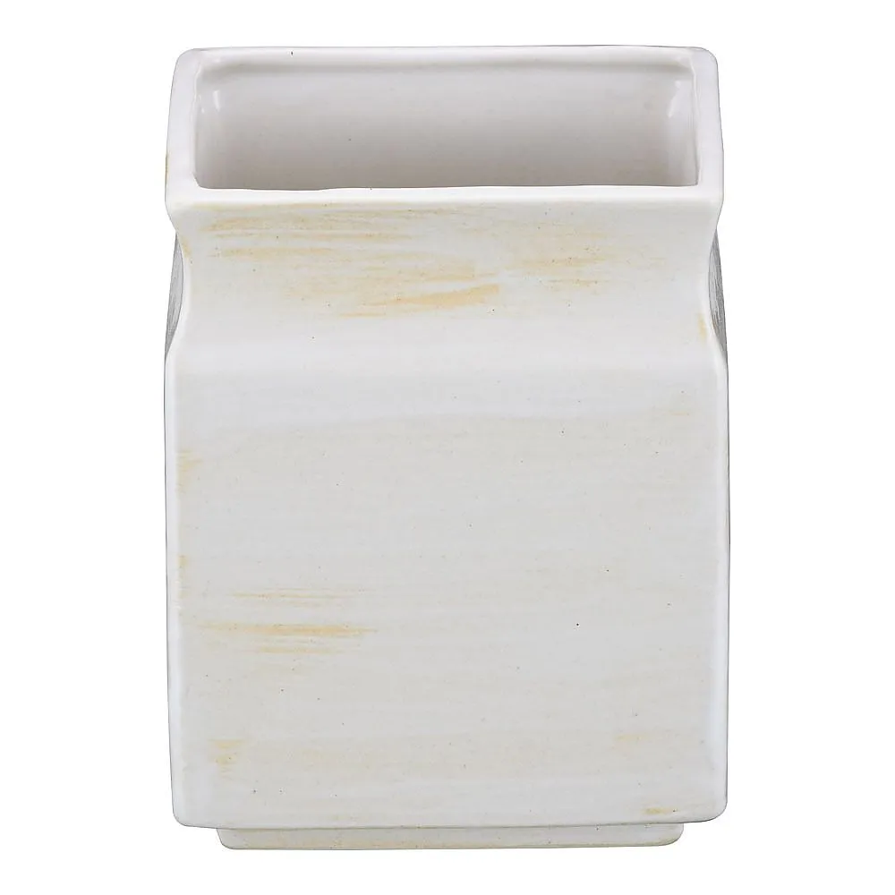 62-6788-78 White Brush Stack with Square Accent T03-196