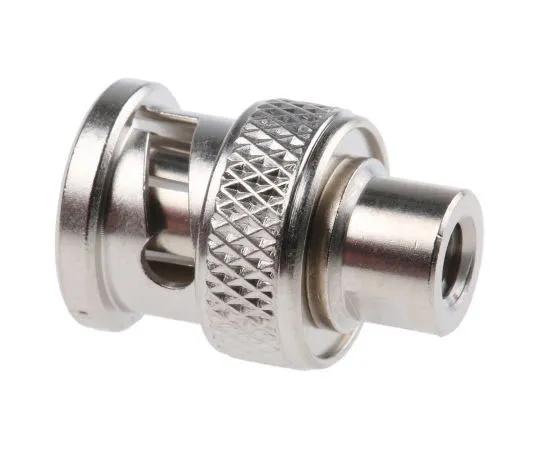 63-7475-02 Radiall Straight 75Ω Cable Mount BNC Connector, Plug, Nickel, Clamp Termination, RG179, RG187 R142004000W