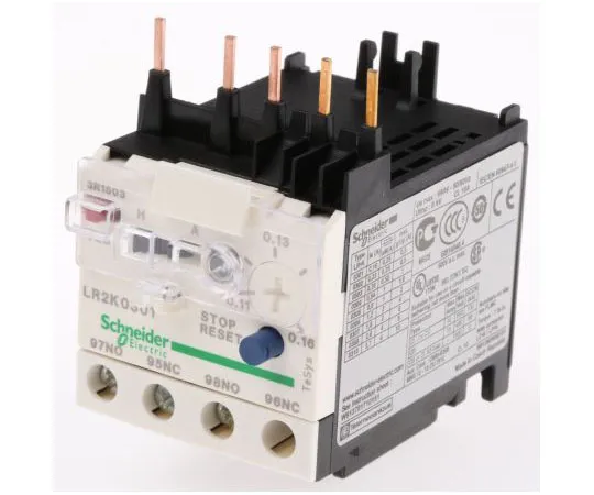 63-7512-02 Schneider Electric Thermal Overload Relay NO/NC, 0.11 → 0.16 A, 160 mA, 100 W, 250 V dc, 690 V ac LR2K0301