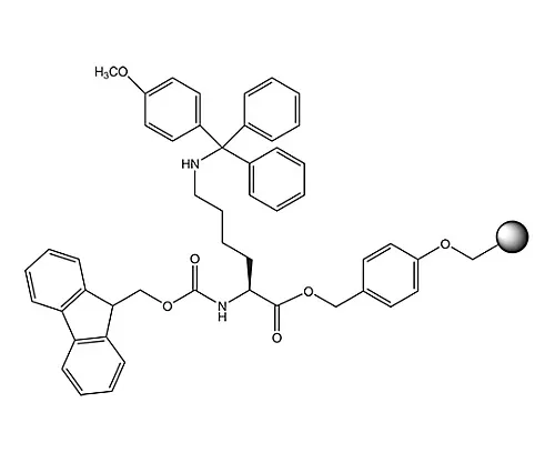 61-0402-35　［Discontinued］Fmoc-Lys(Mtt)-Wang Resin (100-200 Mesh) 856021 5G　8560210005