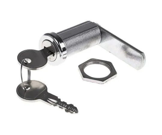 63-7501-33 Euro-Locks a Lowe & Fletcher group ******* Panel to Tongue Depth 37.7mm Chrome Plated Camlock, Key to unlock B448032