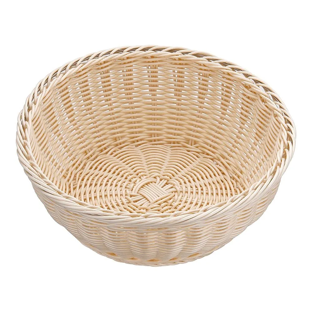 62-6582-03 Resin Basket Round White 91-083A