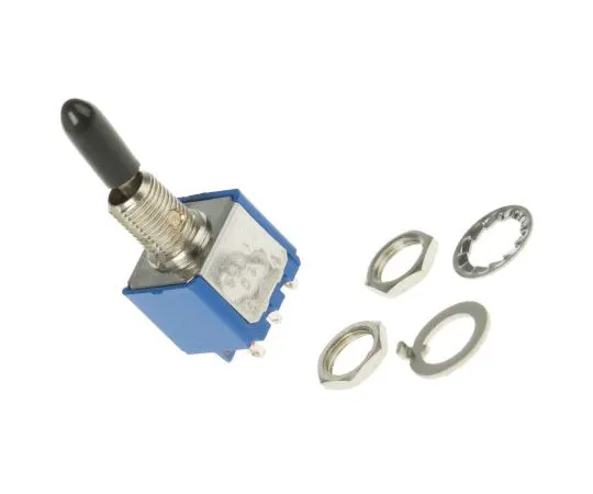 63-7440-23 APEM Double Pole Single Throw (DPST) Toggle Switch, Latching, Panel Mount 55646AVDE