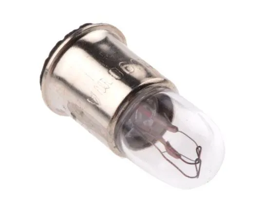 63-7504-93 Midget Flange Indicator Light, Clear, 12 V, 90 mA, 5000h 360-7553