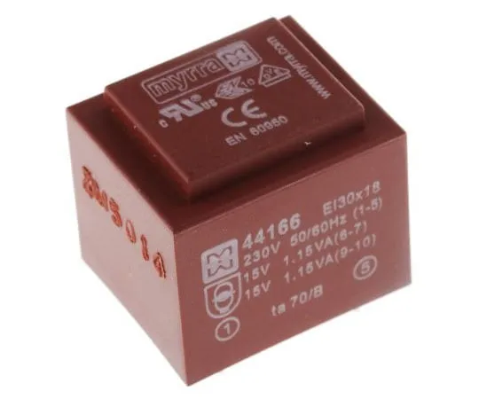 63-7398-81 15V ac 2 Output Through Hole PCB Transformer, 2.5VA 44166