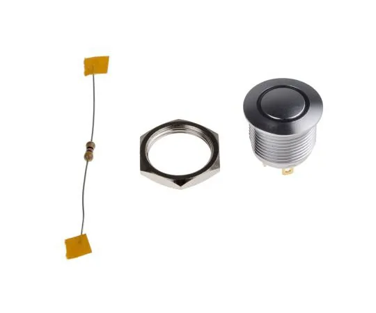 63-7387-60 KNITTER-SWITCH Single Pole Single Throw (SPST) Momentary Yellow LED Push Button Switch, IP67, 16 (Dia.)mm, Panel Mount, MAV16CARE-5-JR-12V
