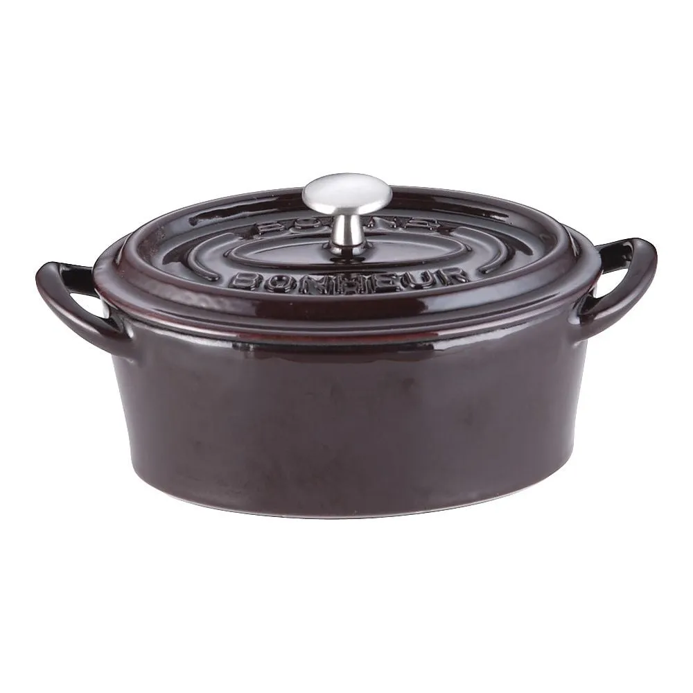 62-6349-02 Bon Bonaire Cocotte Oval 11 cm Obergin