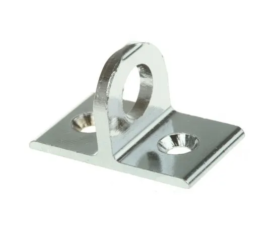 63-7478-80 Pinet Brass Chrome Plated Hasp & Staple, 35 x 20mm, 6.3mm 72-7-3819