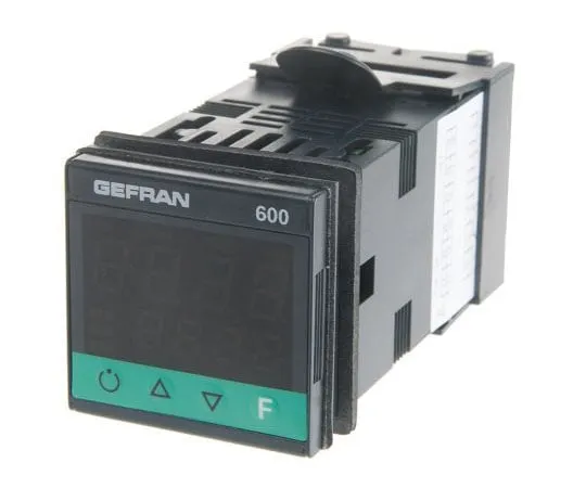 63-7543-09 Gefran 600 PID Temperature Controller, 48 x 48 (1/16 DIN)mm, 3 Output Analogue, Relay, 100 V ac, 240 V ac Supply 600-R-R-W-0-1