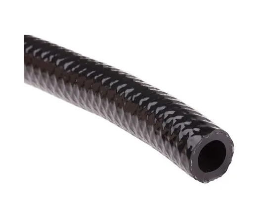 63-7542-93 RS PRO PVC Flexible Tubing, Black, 12.5mm External Diameter, 30m Long, Reinforced, 29mm B*** Radius, Compressed Air, 436-9634