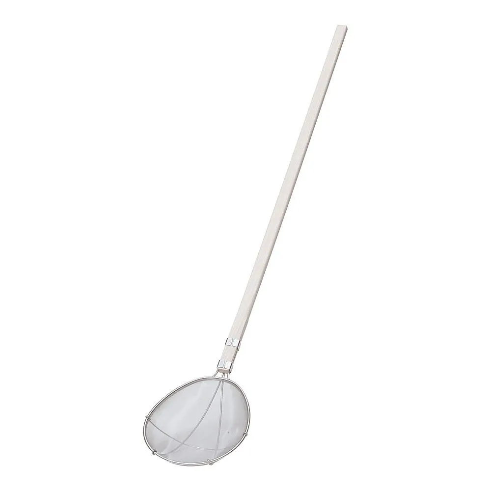 62-6382-66 TS Wooden Handle School Lunch Scoop, Sweenaw Type, Extra-Large Ultra-Fine (40 Mesh)