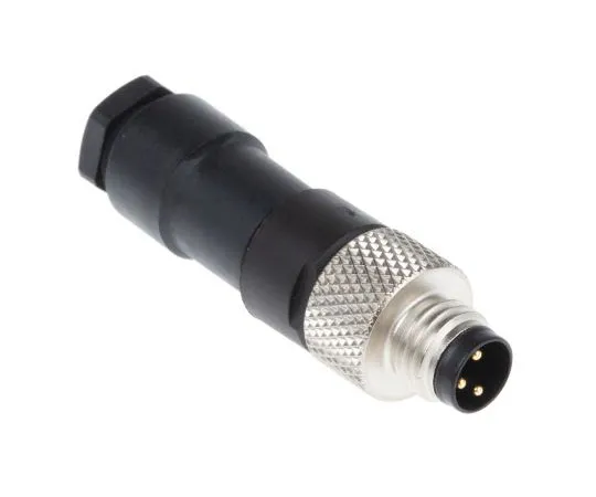 63-7486-07 Binder 768 Series M8 Cable Mount Connector, 3 contacts Plug 99 3379 00 03