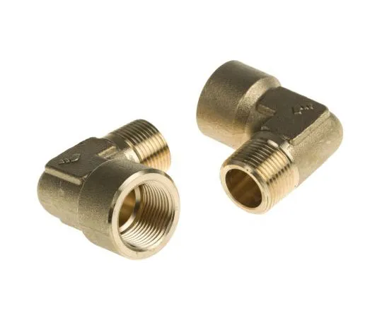 63-7484-79 Legris Brass 3/4 in BSPT Male x 3/4 in BSPP Female 90° Elbow Threaded Fitting 0144 27 27