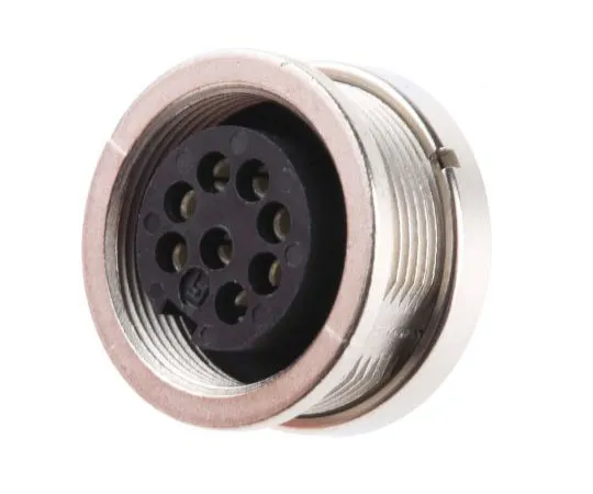 63-7455-85 Binder 723 Series Miniature Wall Mount Connector, 8 contacts Socket 09-0174-00-08