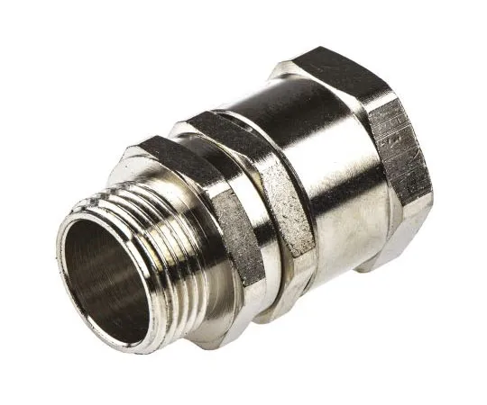 63-7435-22 Adaptaflex Swivel Cable Conduit Fitting, Brass Silver Nickel Plated 20mm nominal size IP54 M20 7TCA296040R0127 SPB20/M20/B