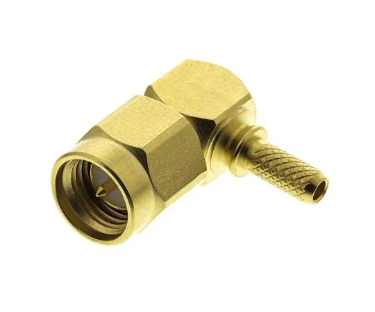 63-7474-26 Radiall Right Angle 50Ω Cable Mount SMA Connector, Crimp Termination RG188, RG316 R125172000