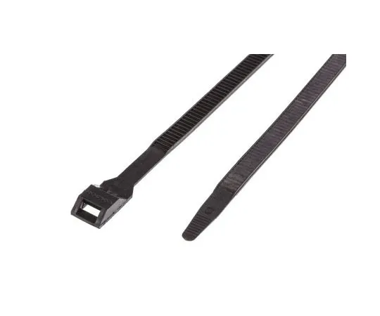 63-7473-93 Legrand, Colson Series Black PA 12 Cable Tie, 180mm x 6 mm 0 319 25