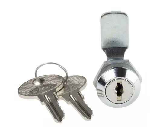 63-7374-55 RS PRO Panel to Tongue Depth 16mm Die-Cast Zinc Alloy Zinc Alloy Cabinet Lock, Key to unlock 146-1808