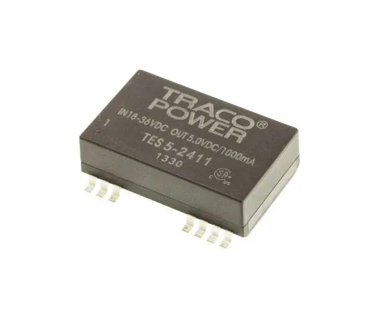 63-7357-55 TRACOPOWER TES 5 5W Isolated DC-DC Converter Surface Mount, Voltage in 18 → 36 V dc, Voltage out 5V dc TES 5-2411