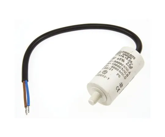63-7538-56 Ducati Energia 2.5μF Polypropylene Capacitor PP 400 → 500V ac ±5% Tolerance Stud Mount 4.16.15 Series 4.16.15.28.14