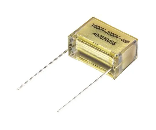 63-7533-13 KEMET Paper Capacitor 100nF 1 kV dc, 500 V ac ±10% Tolerance PME261 Through Hole +100°C PME261JC6100KR30