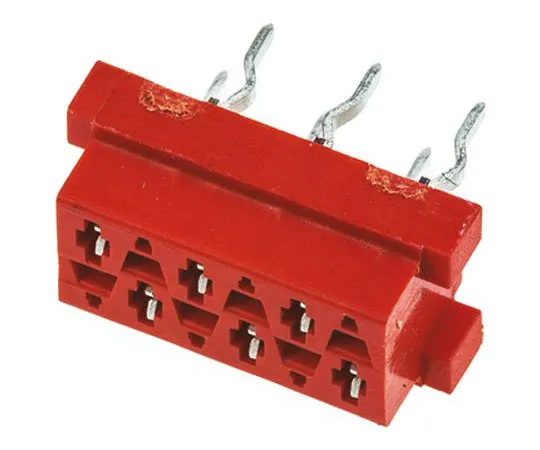 63-7498-50 TE Connectivity Micro-MaTch Series 2.54mm Pitch 6 Way 2 Row Straight PCB Socket, Through Hole, Solder Termination 7-215079-6