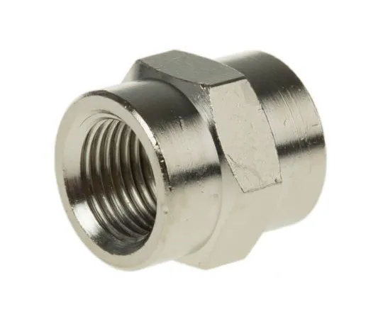 63-7510-61 Legris LF3000 20 bar Brass Pneumatic Straight Threaded Adapter, G 1/8 Female Female 0902 00 10