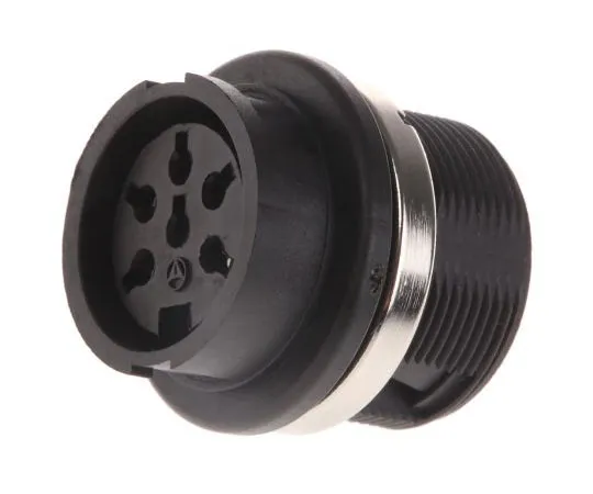 63-7465-64 Amphenol C091B Series M16 Panel Mount Connector, 6 contacts Socket T3427000