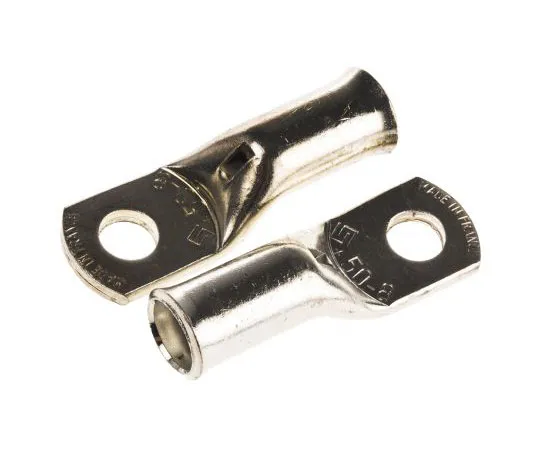 63-7486-42 TE Connectivity XCT Series Uninsulated Tubular Ring Terminal, 8mm Stud Size, 50mm² to 50mm² Wire Size 710025-2