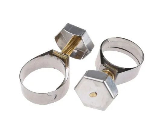 63-7469-22 Unex Brass (Bolt), Stainless Steel Thumb Hex Unex, 11mm Band Width, 21.8mm - 27mm Inside Diameter 9933