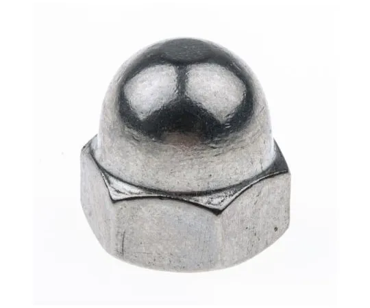 63-7447-77 M10 A4 316 Plain Stainless Steel Dome Nut 248-4517