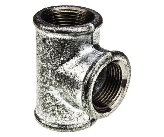 63-7443-80 Georg Fischer Malleable Iron Fitting Tee, 1 in BSPP Female (Connection 1), 1 in BSPP Female (Connection 2) 770130206