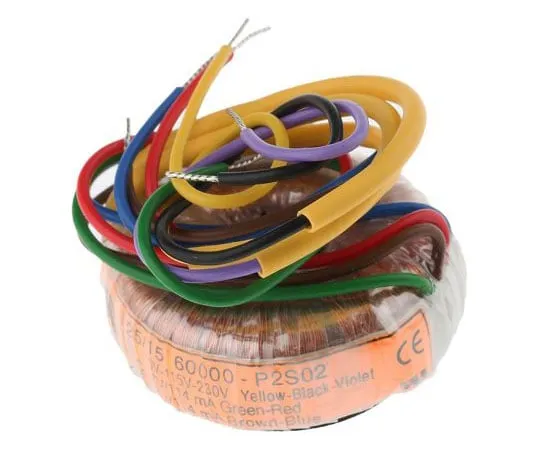 63-7461-90 2 Output Toroidal Transformer, 1.6VA, 2 x 7V ac 60000