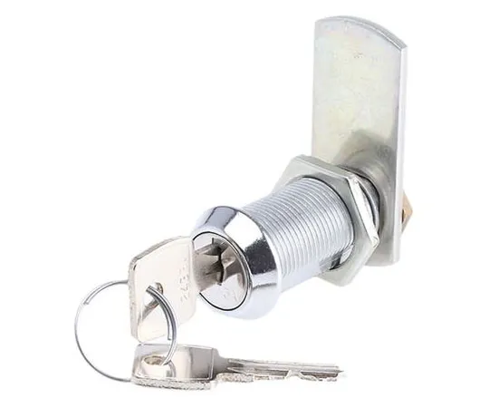 63-7490-02 Euro-Locks a Lowe & Fletcher group ******* Panel to Tongue Depth 32.7mm Zamak Chrome Plated Camlock, Key to unlock F7A-03-2 (2433A)