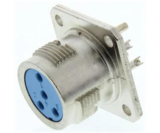 63-7483-43 Jaeger 4 Way Panel Mount MIL Spec Circular Connector Receptacle, Socket Contacts, MIL-DTL-5015 5366 040 06