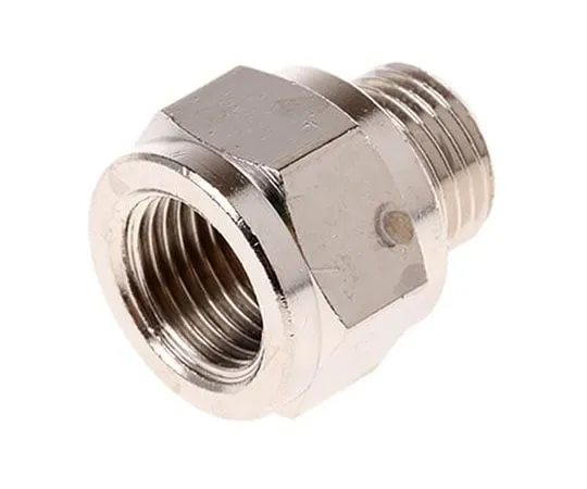 63-7510-72 Legris LF3000 60 bar Brass Pneumatic Straight Threaded Adapter, G 1/8 Female Male 0906 00 10