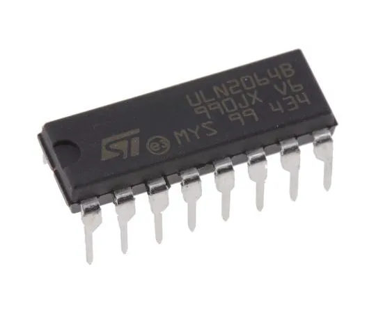 63-7362-01 STMicroelectronics ULN2064B Quad NPN Darlington Pair, 1.75 A 50 V, 16-Pin PDIP ULN2064B
