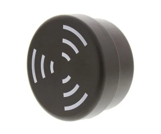 63-7518-35 Black Wall Mount Buzzer, 72 mm Diameter, 24 V ac/dc, 100dB at 1 Metre 11000075