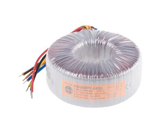 63-7432-70 2 Output Toroidal Transformer, 500VA, 2 x 30V ac 0500P1-2-030