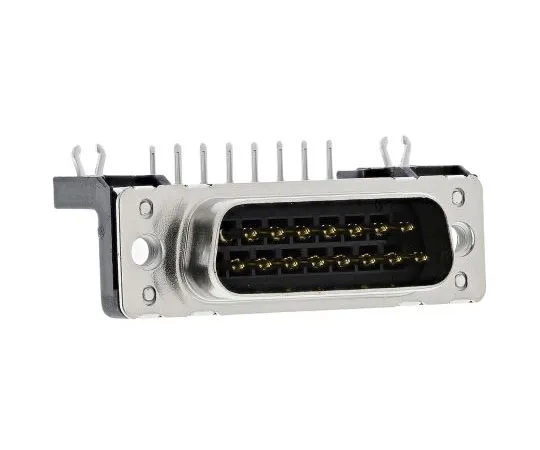 63-7382-64 Harting 15 Way Right Angle Through Hole PCB D-sub Connector Plug, 2.74mm Pitch, with Boardlocks, M3 Threaded Inserts 9652627811