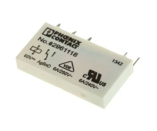 63-7470-87 Phoenix ContactREL-MR- 60DC/21 SPDT Non-Latching Relay PCB Mount, 60V dc Coil 2961118