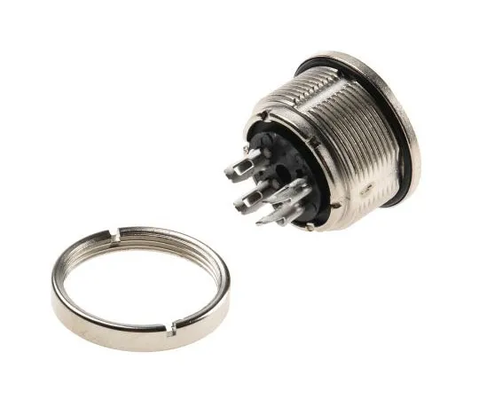63-7455-83 Binder 723 Series Miniature Wall Mount Connector, 4 contacts Socket 09-0112-00-04