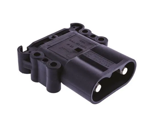 63-7517-44 Rema Black Chassis Mount 2P Industrial Power Plug, Rated At 160A, 150 V ac 95044-01