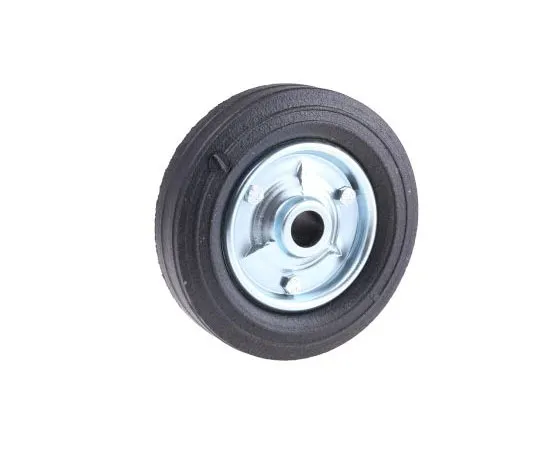 63-7543-66 Guitel Black, Silver Rubber Castor Wheels, 250kg 7442002600