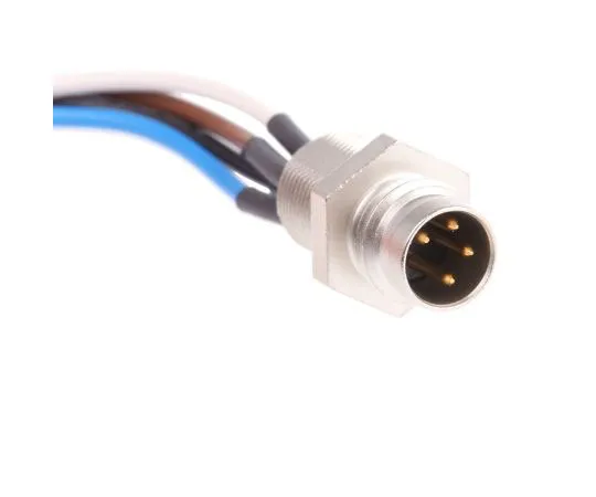 63-7513-16 Belden Straight M8 to Unterminated Cable assembly, 4 Core 500mm Cable RSMF 4/0.5M