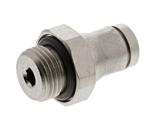 63-7547-95 Legris Pneumatic Straight Threaded-to-Tube Adapter, G 1/8 Male, Push In 4 mm 3601 04 10