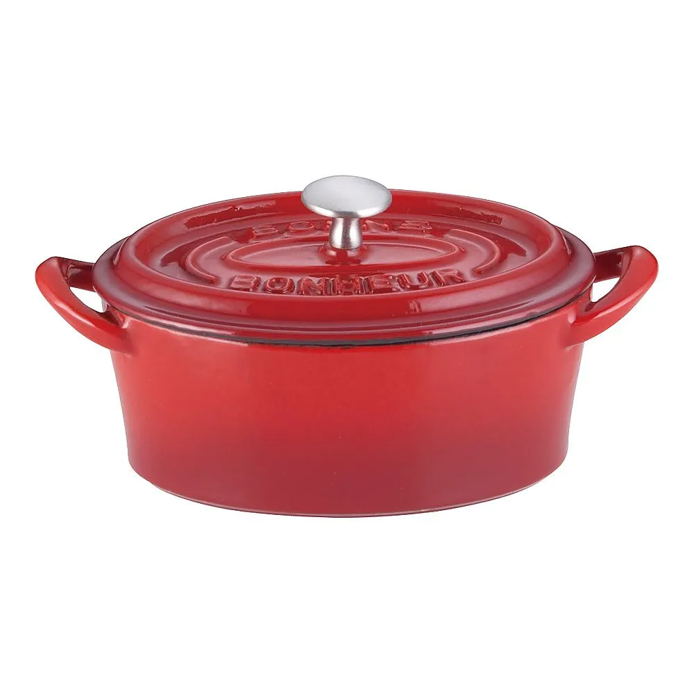 62-6349-10 Bon Bonaire Cocotte Oval 11 cm Red