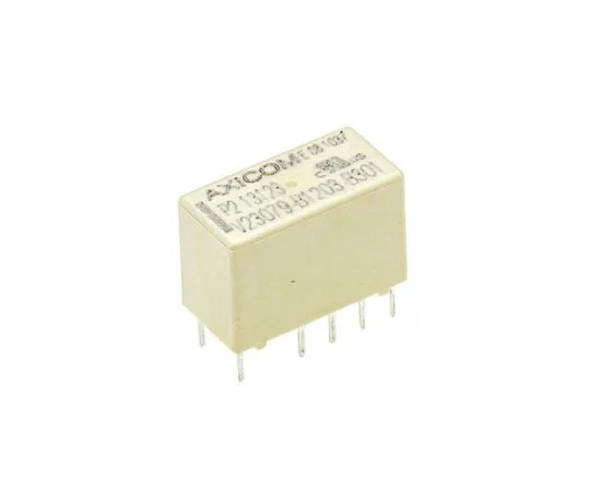 63-7360-93 DPDT PCB Mount Latching Relay 5 A, 12V dc For Use In Signal Applications V23079-B1203-B301