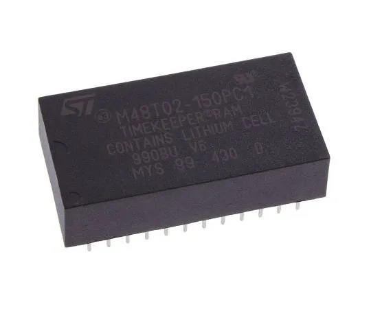 63-7484-98 STMicroelectronics M48T02-150PC1 NVRAM, 16kbit, 150ns 24-Pin PCDIP M48T02-150PC1